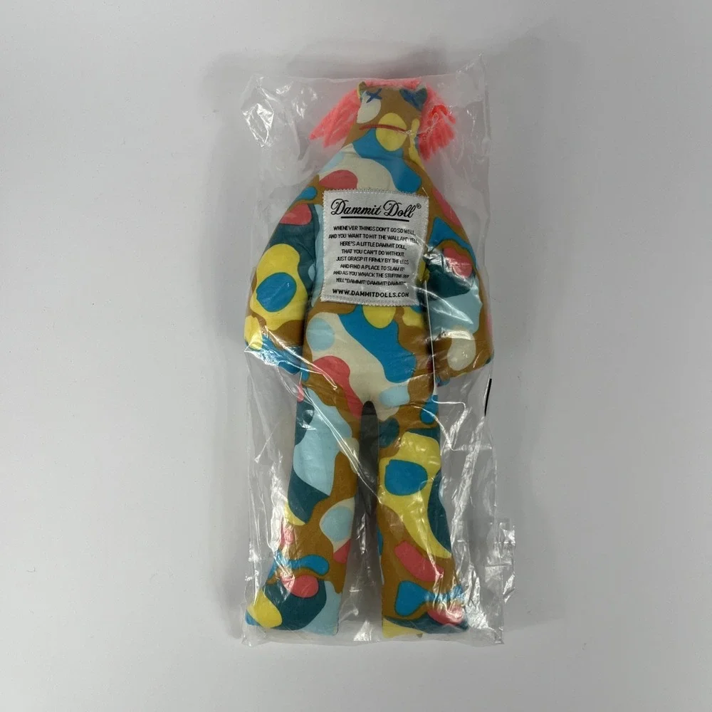 Dammit Doll Pink, Teal, Yellow Camo NEW